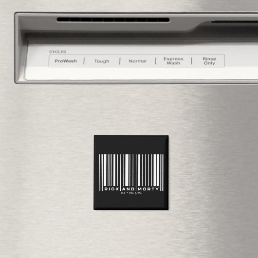 Rick en Morty Bar Code Grafisch Magneet (Insitu (Vaatwasser))