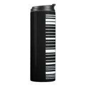 Rick en Morty Bar Code Grafisch Thermosbeker (Gedraaid links)