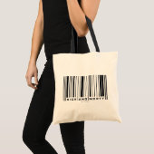 Rick en Morty Bar Code Grafisch Tote Bag (Voorkant (product))