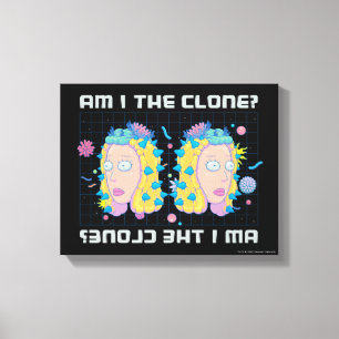 RICK EN MORTY™   Ben ik de kloon? Canvas Afdruk
