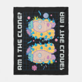 RICK EN MORTY™ | Ben ik de kloon? Fleece Deken (Voorkant)