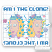 RICK EN MORTY™ | Ben ik de kloon? Sticker (Voorkant)