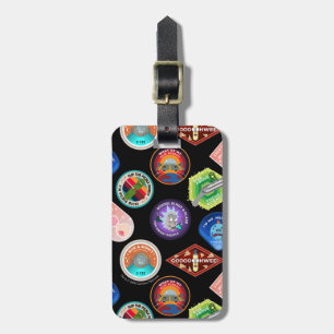 RICK EN MORTY™ Buitengheidspatroon Bagagelabel
