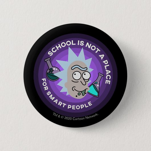 RICK EN MORTY™ | Buitengheidspatroon Ronde Button 5,7 Cm (Voorkant)
