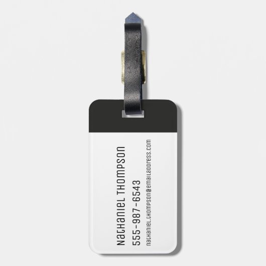 RICK EN MORTY™ | Buitengraten Bagagelabel (Achterkant verticaal)