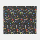 RICK EN MORTY™ | Buitengraten Patroon Fleece Deken (Voorkant (Horizontaal))