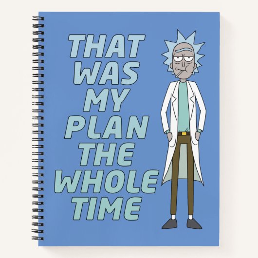 RICK EN MORTY™ | Dat was mijn plan de hele tijd Notitieboek (Voorkant)