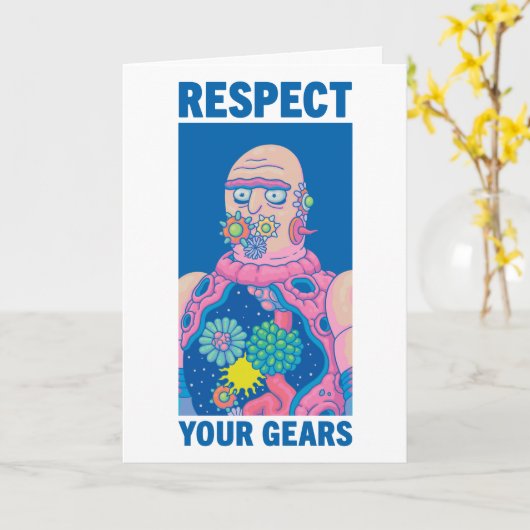 RICK EN MORTY™ | Eerbiediging van uw tandwielen Kaart (Gele Bloem)