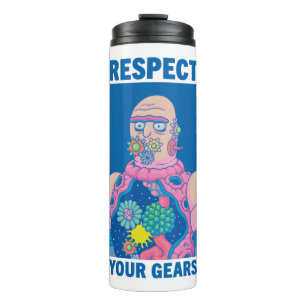 RICK EN MORTY™   Eerbiediging van uw tandwielen Thermosbeker