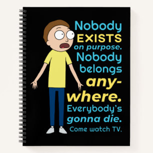RICK EN MORTY™ Er bestaat geen object Notitieboek