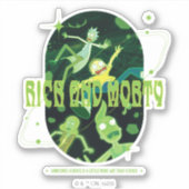 Rick en Morty Falling Quote Badge Sticker (Voorkant)