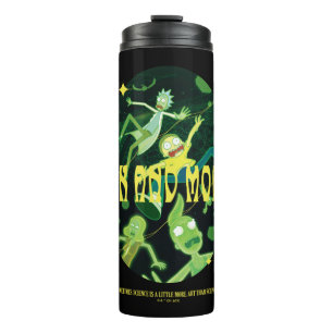 Rick en Morty Falling Quote Badge Thermosbeker