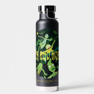 Rick en Morty Falling Quote Badge Waterfles