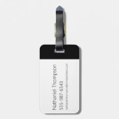 Rick en Morty Forever en Ever Atomic Badge Bagagelabel (Achterkant verticaal)