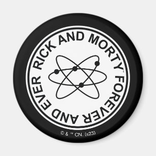 Rick en Morty Forever en Ever Atomic Badge Magneet