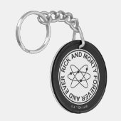 Rick en Morty Forever en Ever Atomic Badge Sleutelhanger (Voorkant Links)