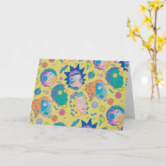 RICK EN MORTY™ | Geïnfecteerd Smith Family Pattern Kaart (Gele Bloem)