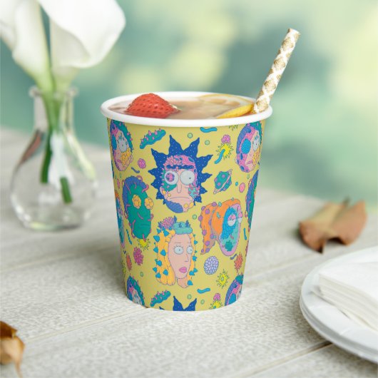 RICK EN MORTY™ | Geïnfecteerd Smith Family Pattern Papieren Bekers (Insitu)