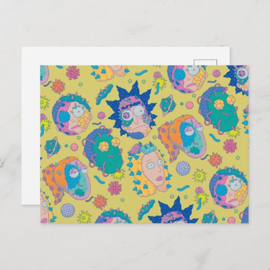 RICK EN MORTY™ | Geïnfecteerd Smith Family Pattern Uitnodiging Briefkaart (Voorkant / Achterkant)
