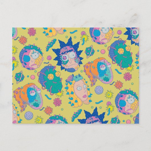 RICK EN MORTY™ | Geïnfecteerd Smith Family Pattern Uitnodiging Briefkaart (Voorkant)