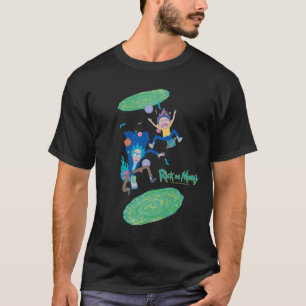 RICK EN MORTY™ Geïnfecteerde portaalsprint T-shirt