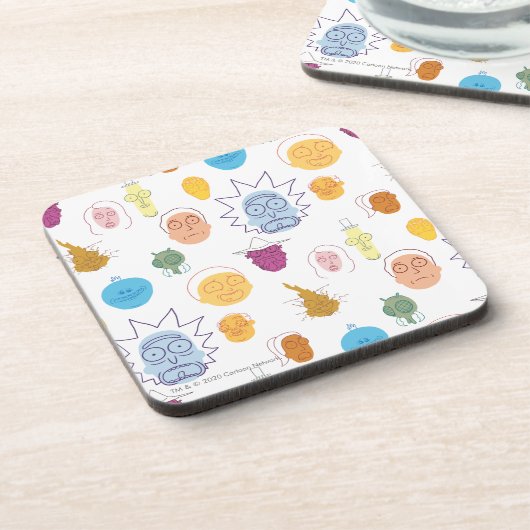 RICK EN MORTY™ | Get Schwieth Bier Onderzetter (Linkerzijde)