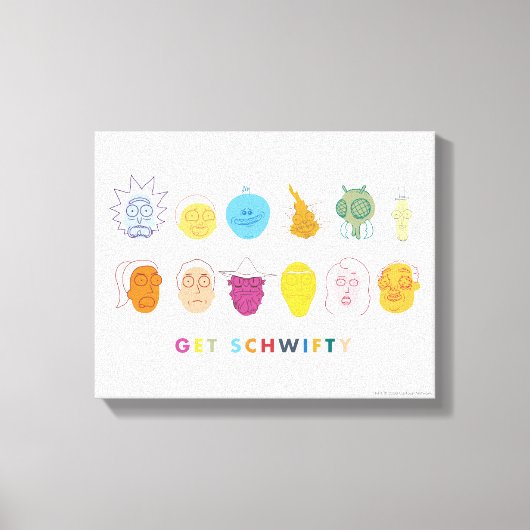 RICK EN MORTY™ | Get Schwieth Canvas Afdruk (Voorkant)