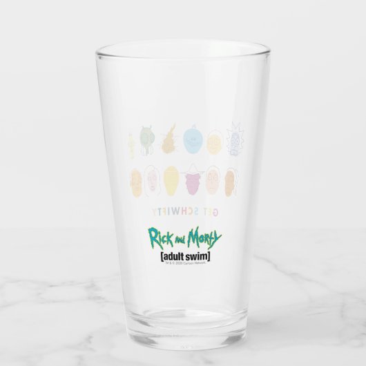 RICK EN MORTY™ | Get Schwieth Glas (Achterkant)