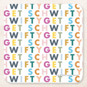 RICK EN MORTY™   Get Schwieth Vierkante Kartonnen Onderzetter