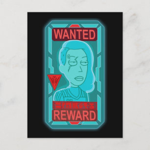 RICK EN MORTY™   Gezocht Poster in de ruimte Uitnodiging Briefkaart