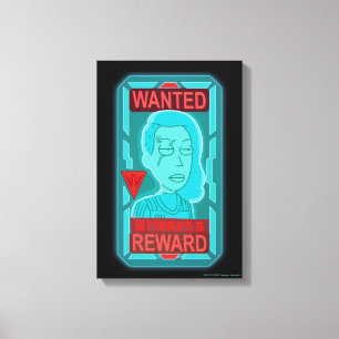 RICK EN MORTY™ Gezocht Poster voor ruimtevaart Canvas Afdruk