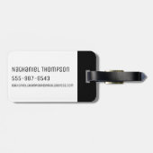 RICK EN MORTY™ | Glitched Rick en Morty Bagagelabel (Achterkant horizontaal)