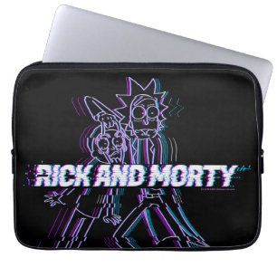 RICK EN MORTY™ Glitched Rick en Morty Laptop Sleeve