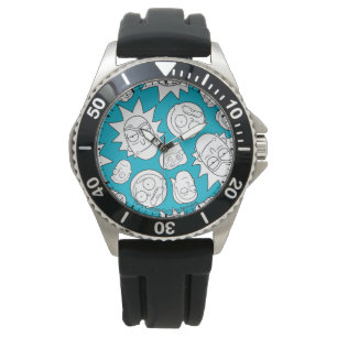 RICK EN MORTY™ Hoofd van de Smith Familie Patr Horloge