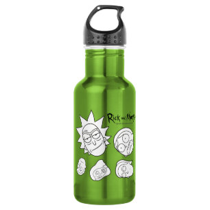 RICK EN MORTY™   Hoofd van de Smith Familie Patr Waterfles