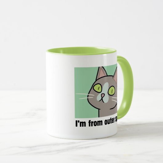 RICK EN MORTY™ | Ik kom uit de buitenruimte Mok (Voorkant rechts)