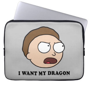 RICK EN MORTY™ Ik wil mijn draak Laptop Sleeve