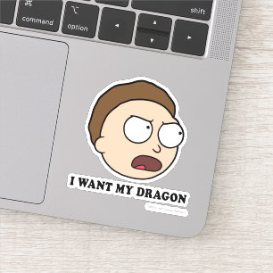 RICK EN MORTY™   Ik wil mijn draak Sticker