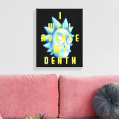 RICK EN MORTY™ | Ik zal mijn dood veravenge Canvas Afdruk (Insitu (Woonkamer))