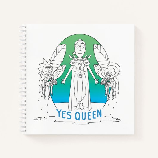 RICK EN MORTY™ | Ja Koningin Notitieboek (Voorkant)