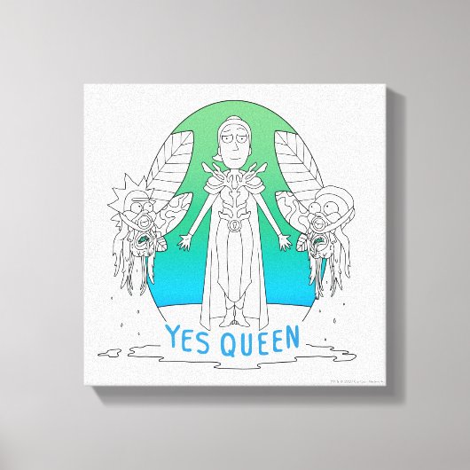 RICK EN MORTY™ | Ja Queen Canvas Afdruk (Voorkant)