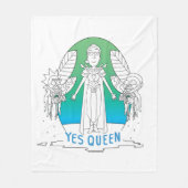 RICK EN MORTY™ | Ja Queen Fleece Deken (Voorkant)