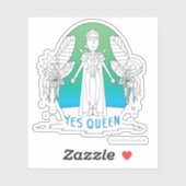 RICK EN MORTY™ | Ja Queen Sticker (Vel)