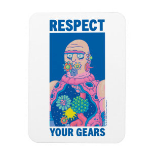 RICK EN MORTY™ Je tandwielen respecteren Magneet