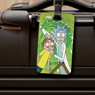 RICK EN MORTY™ Kijk daar eens naar Bagagelabel