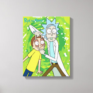 RICK EN MORTY™   Kijk daar eens naar Canvas Afdruk