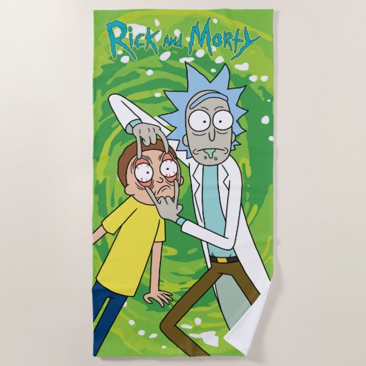 RICK EN MORTY™ | Kijk daar eens naar Strandlaken (Voorkant)
