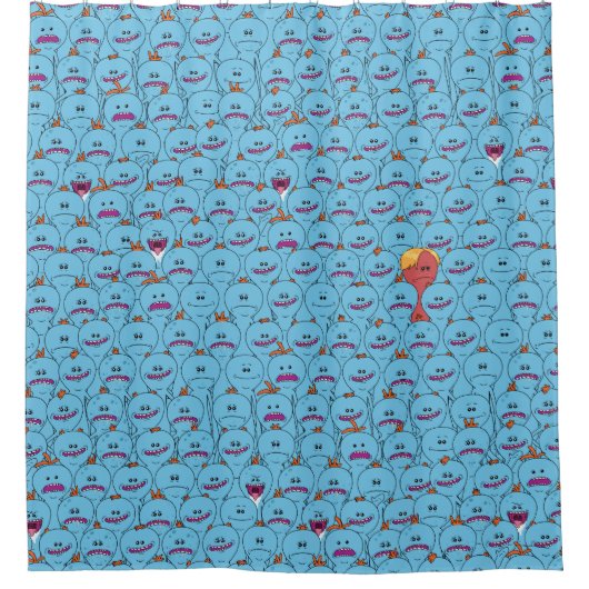 RICK EN MORTY™ | Kirkland Meeseeks Douchegordijn (Voorkant)