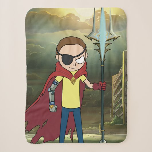 RICK EN MORTY™ | Kwaad Morty Sherpa Deken (Voorkant)