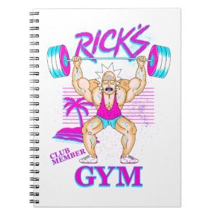 RICK EN MORTY™ Lid van Rick's Gym Club Notitieboek